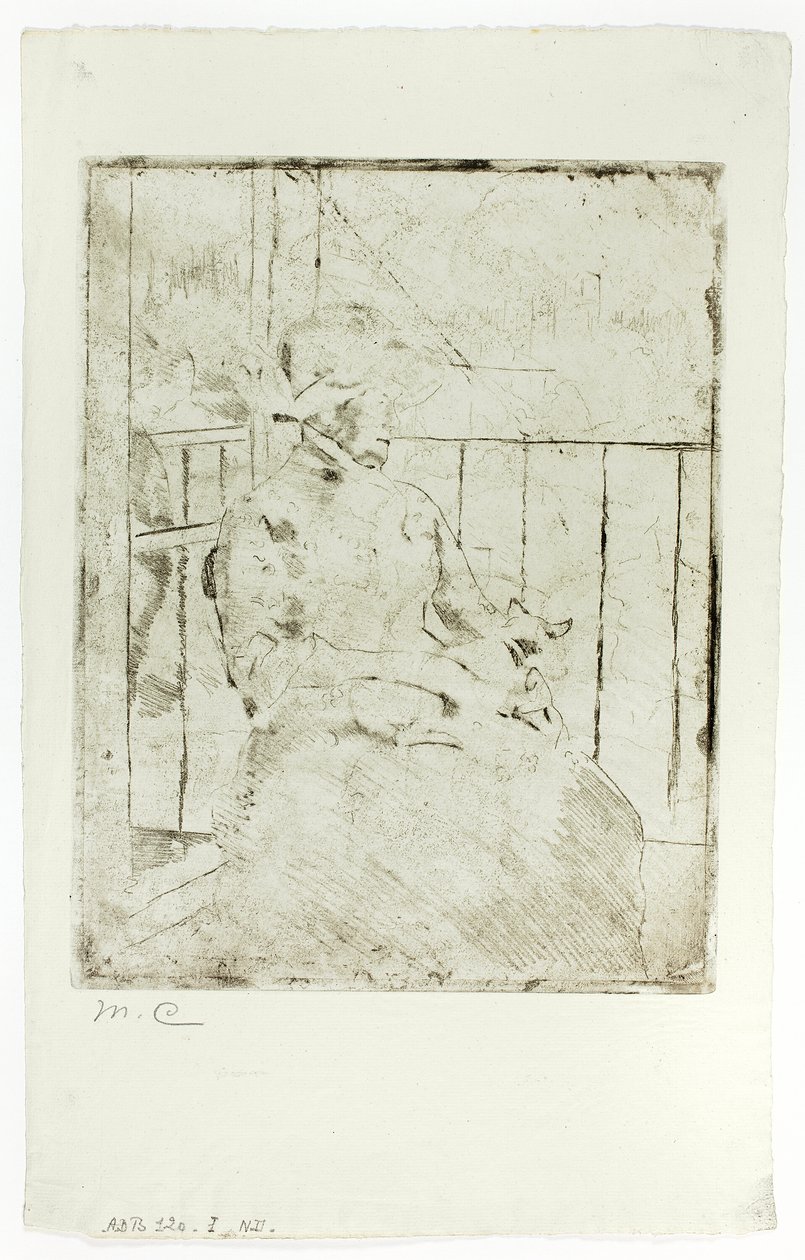 Parvekkeella tekijältä Mary Cassatt