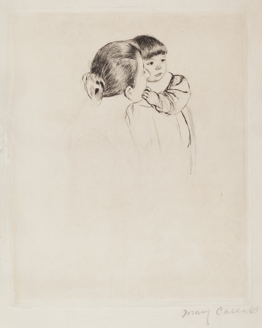 Talonpoikaäiti ja lapsi tekijältä Mary Cassatt