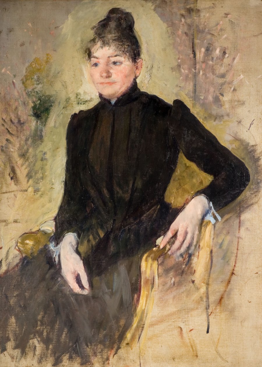 Naisen muotokuva, 1881-83. tekijältä Mary Cassatt