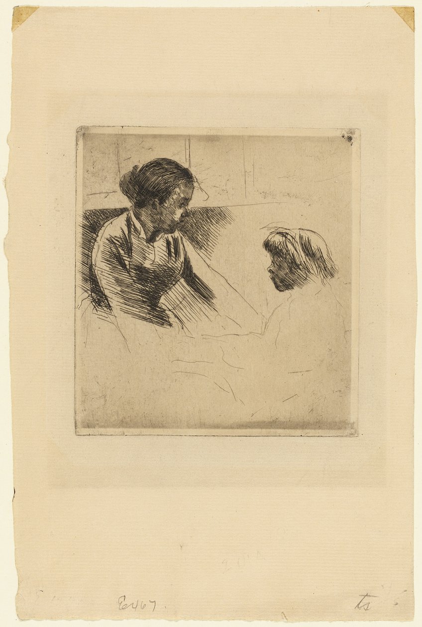 Susan ja lapsi vastakkain tekijältä Mary Cassatt