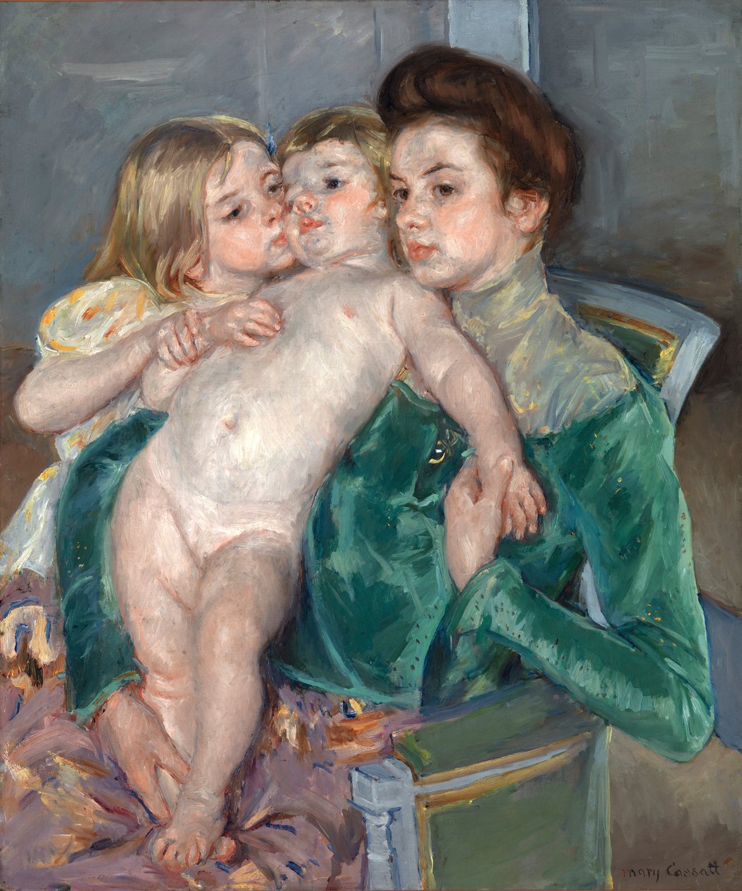 Hyväily, 1902. tekijältä Mary Cassatt