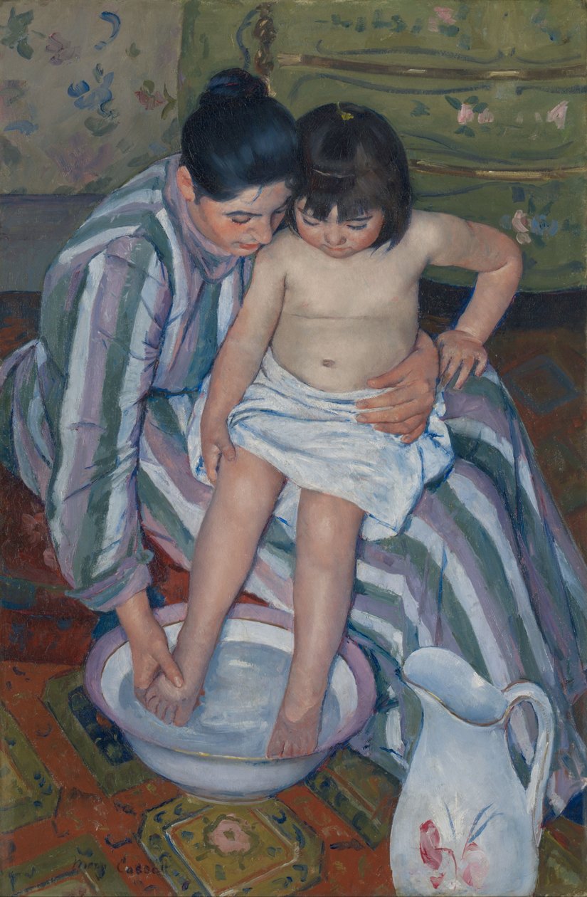 Lapsen kylpy tekijältä Mary Cassatt