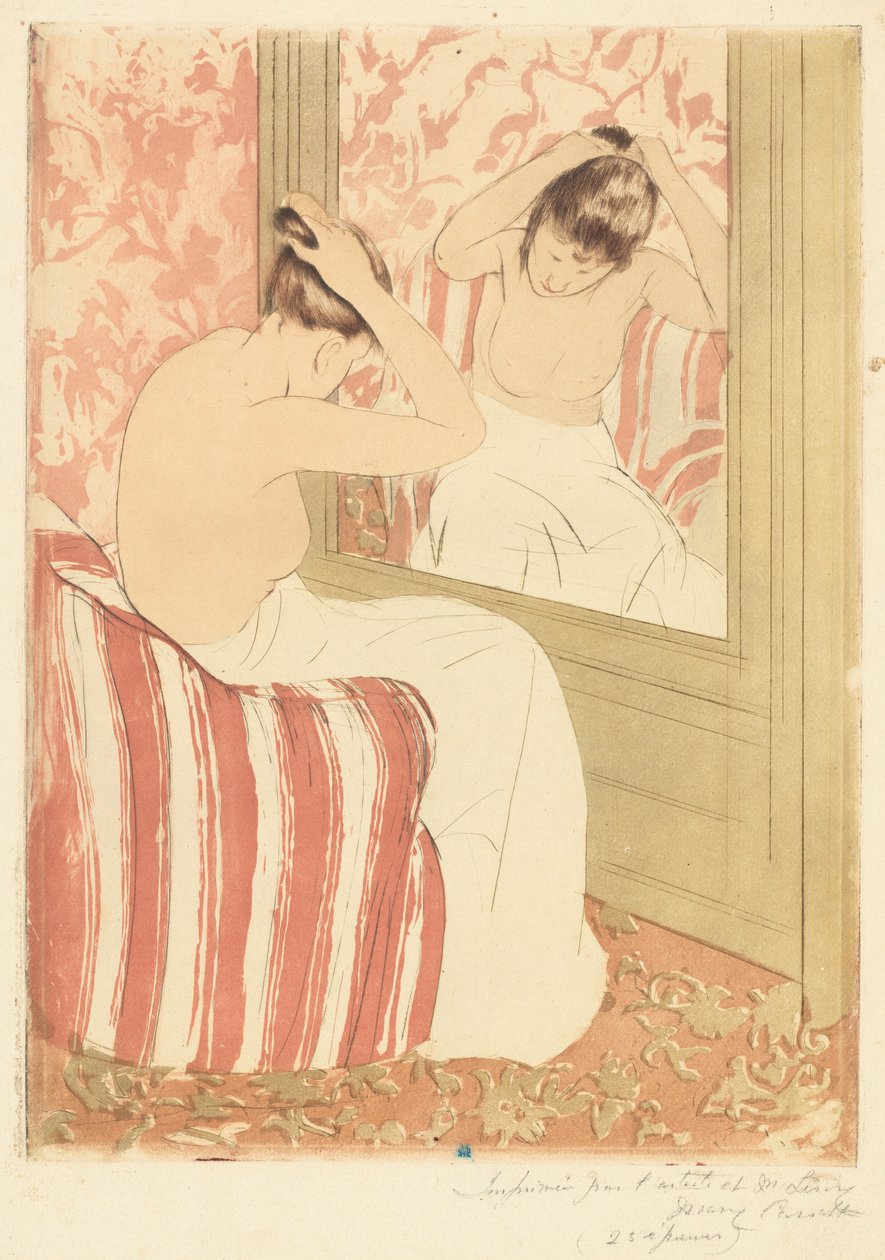 Coiffure tekijältä Mary Cassatt