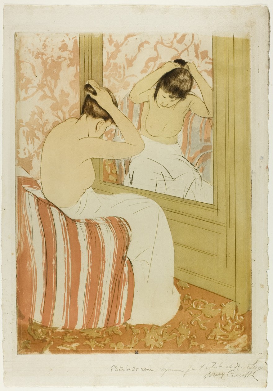 Coiffure tekijältä Mary Cassatt
