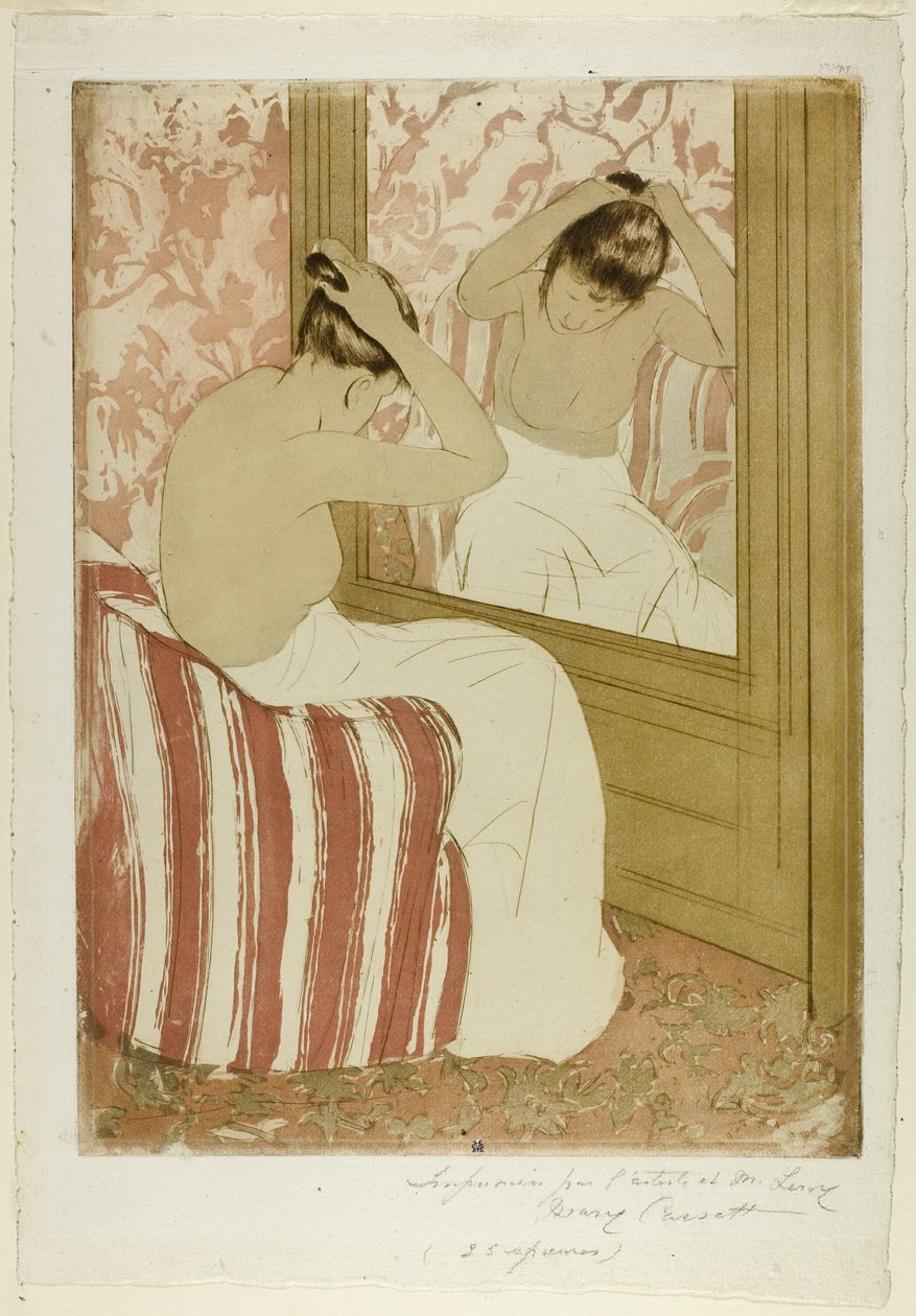 Coiffure tekijältä Mary Cassatt