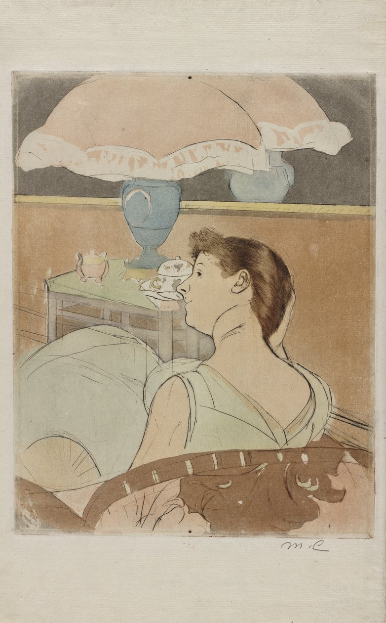 Lamppu, 1890-91 tekijältä Mary Cassatt