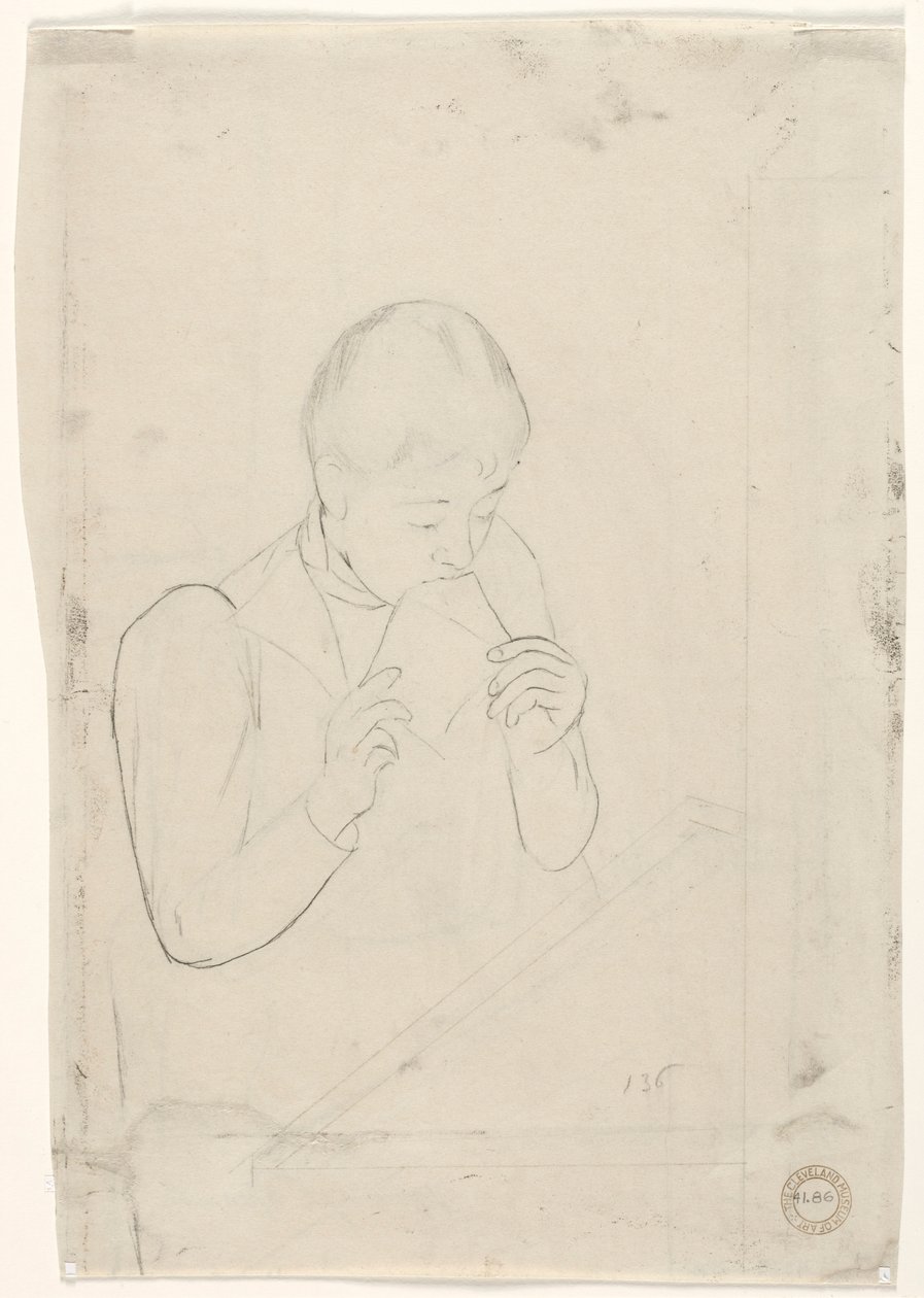 The Letter verso, 1890-1891. tekijältä Mary Cassatt