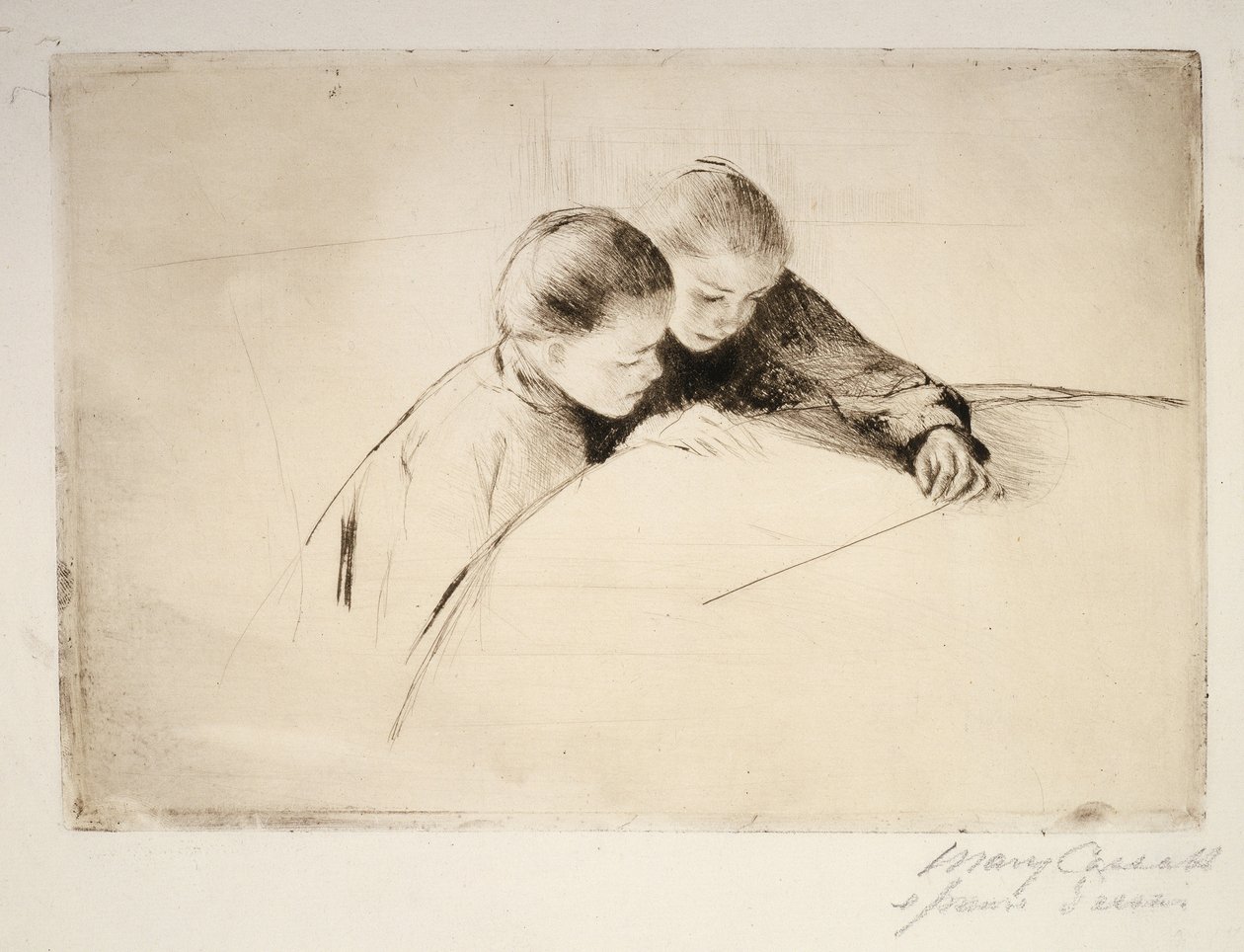 Kartta, 1890 tekijältä Mary Cassatt