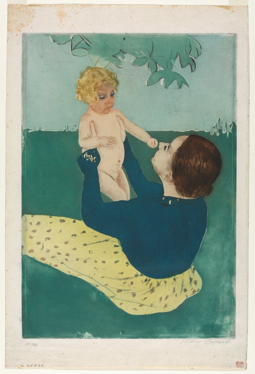Hevoskastanjapuun alla, 1896-1897. tekijältä Mary Cassatt
