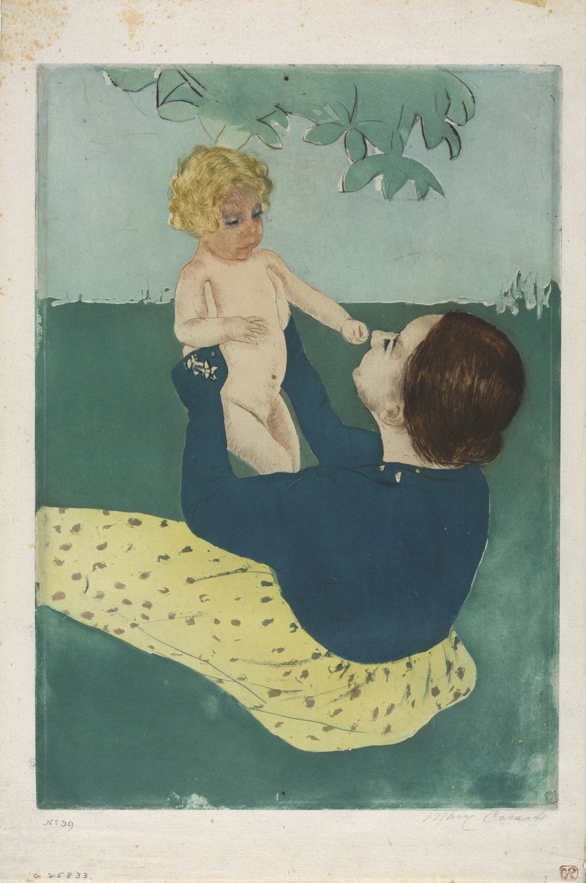 Hevoskastanjapuun alla, 1896-97 tekijältä Mary Cassatt