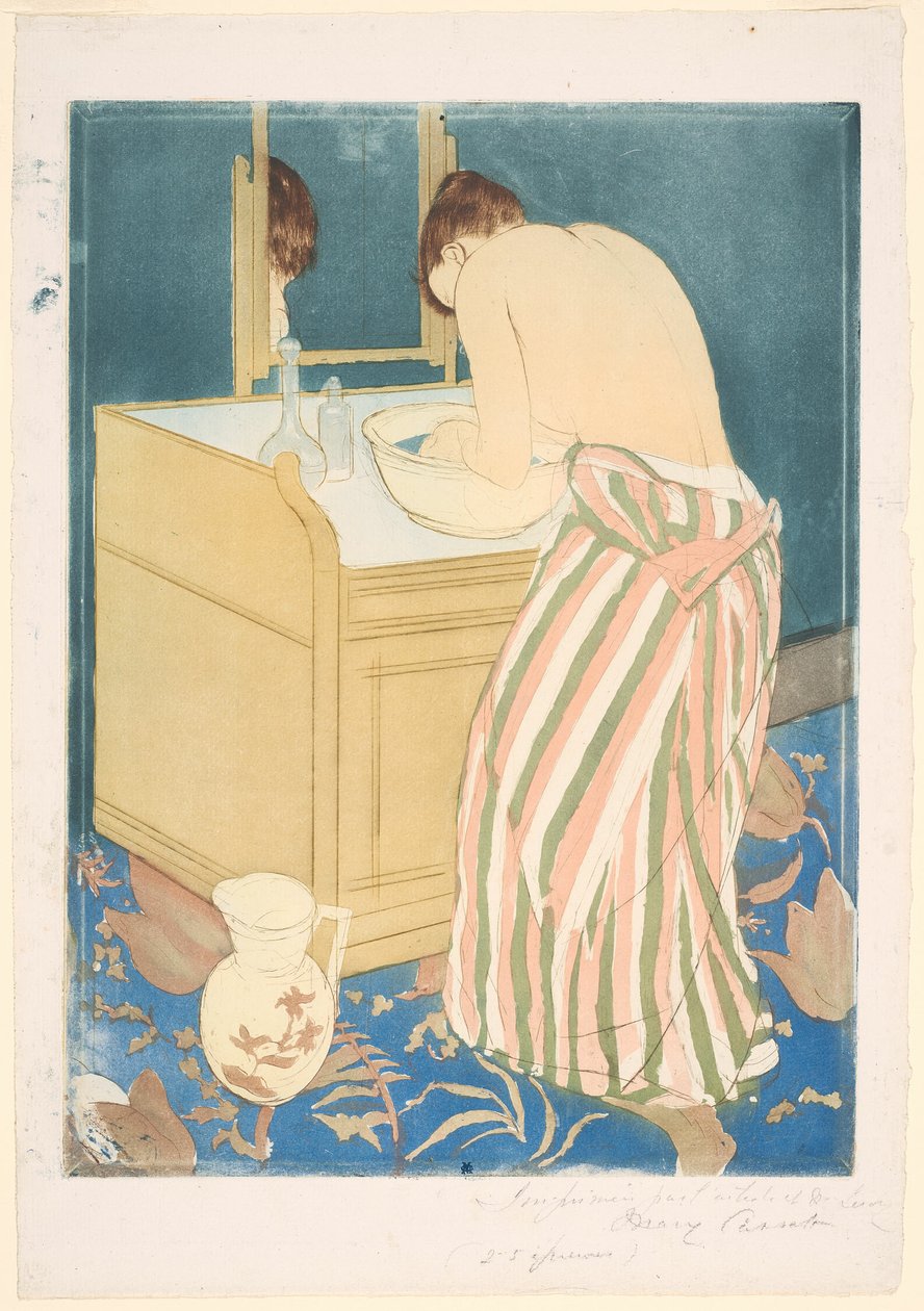 Nainen uiminen tekijältä Mary Cassatt