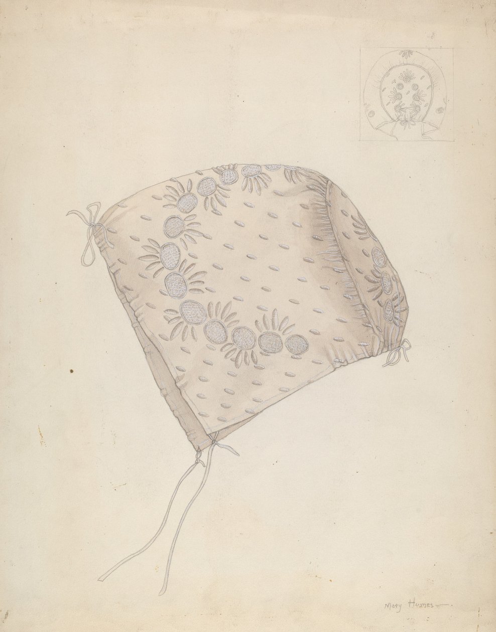 Vauvan lippalakki, c. 1937. tekijältä Mary E Humes