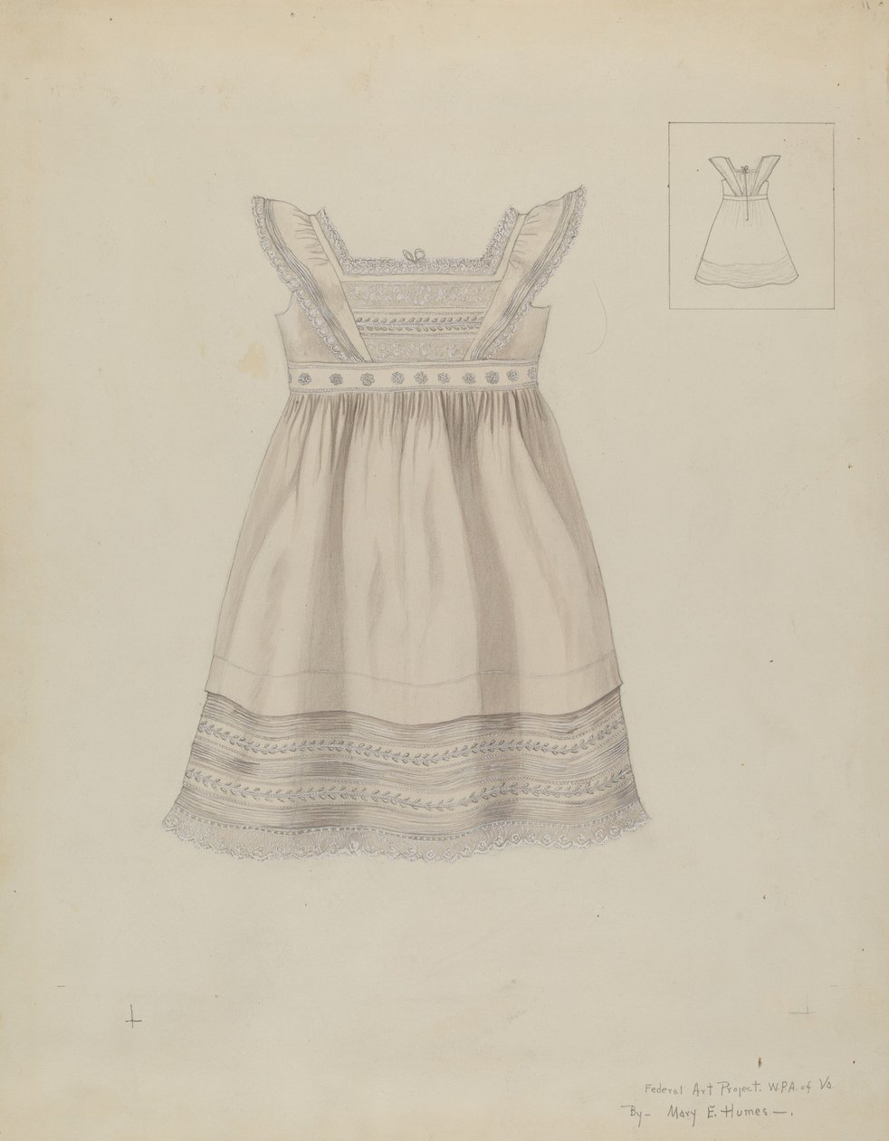 Lasten mekko, c. 1937. tekijältä Mary E Humes