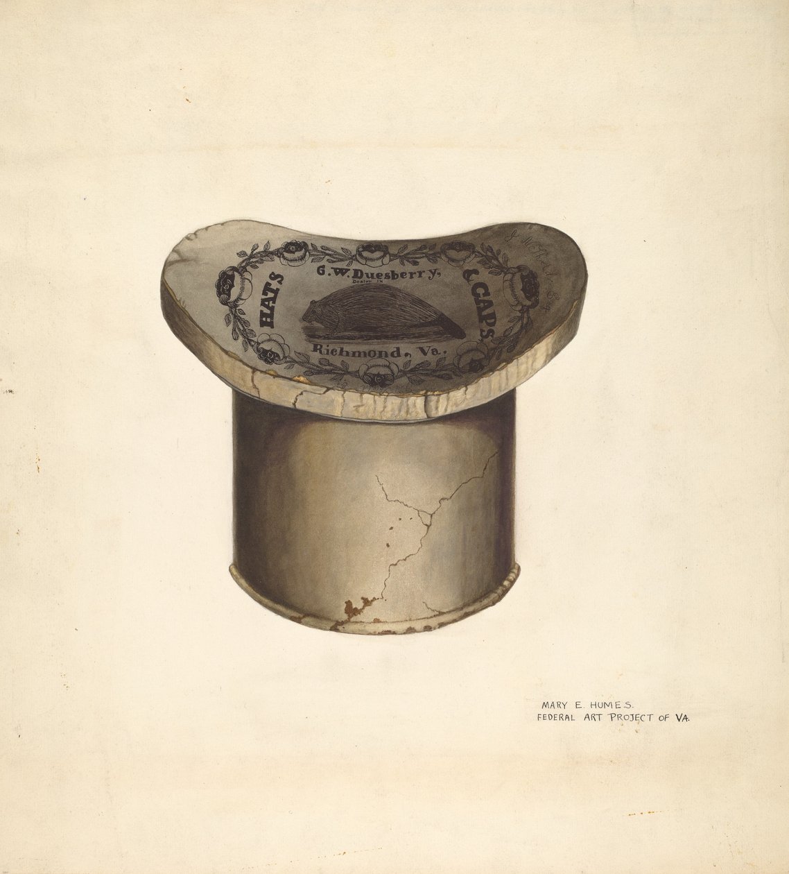 Hat Box, c. 1939. tekijältä Mary E Humes