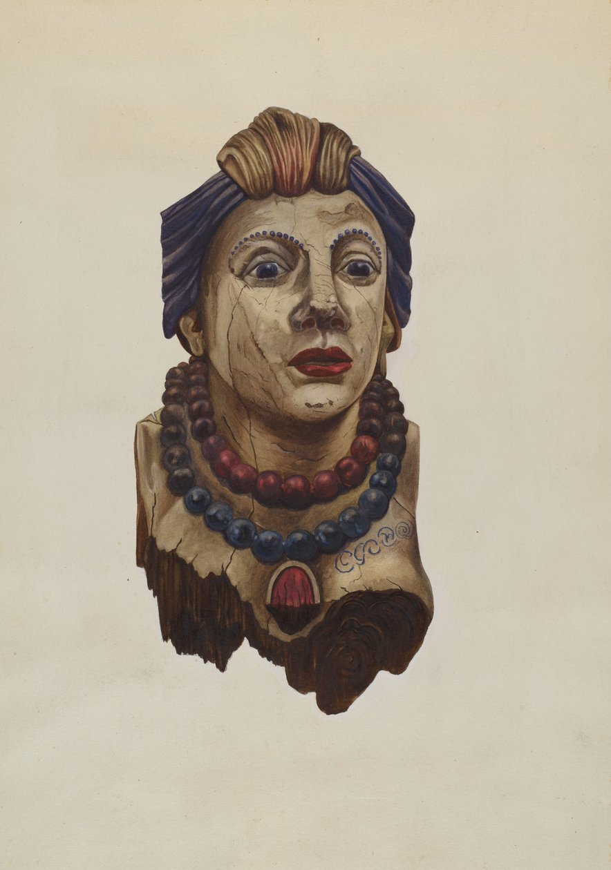 Intian prinsessafiguuri, n. 1938. tekijältä Mary E Humes