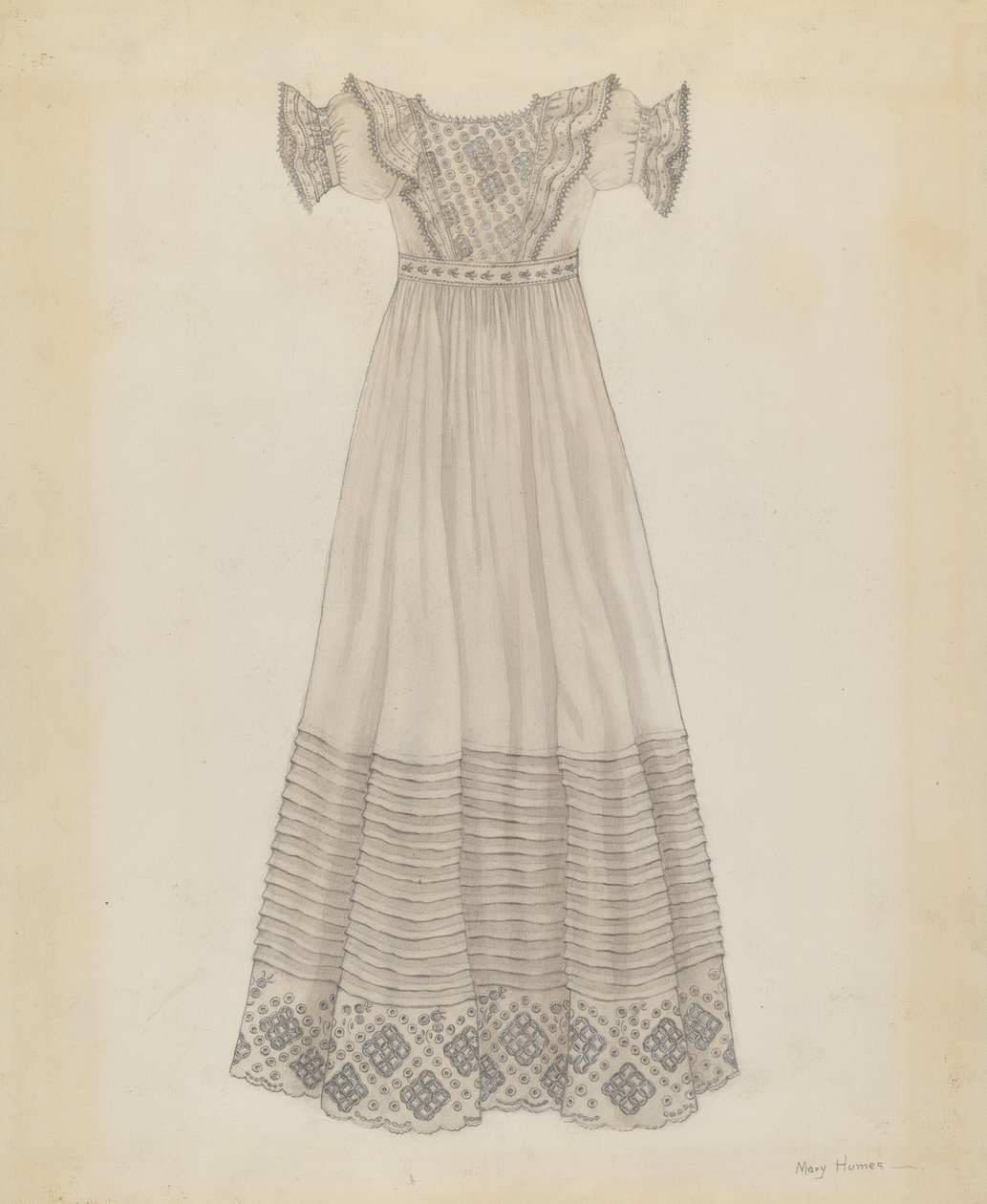Vauvan mekko, c. 1936. tekijältä Mary E Humes