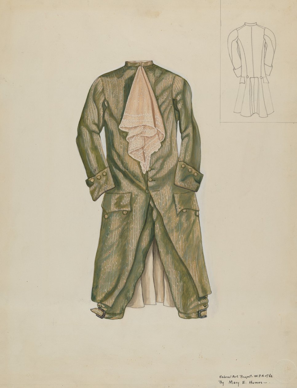 Miesten puku, c. 1937. tekijältä Mary E Humes