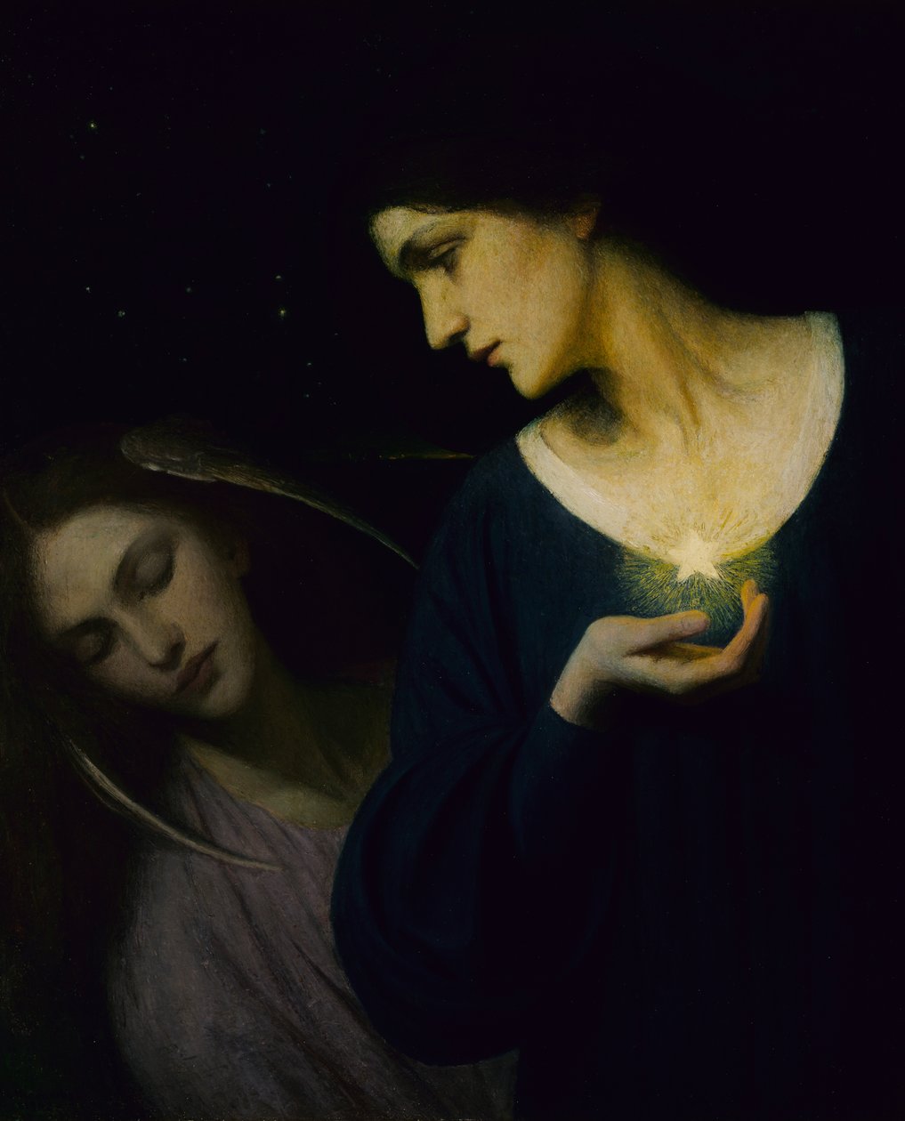 Yö ja hänen tyttärensä nukkuvat, 1902. tekijältä Mary L. Macomber