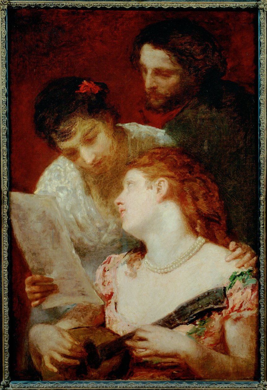 Musiikillinen juhla ... (maalaus kankaalle) tekijältä Mary Stevenson Cassatt