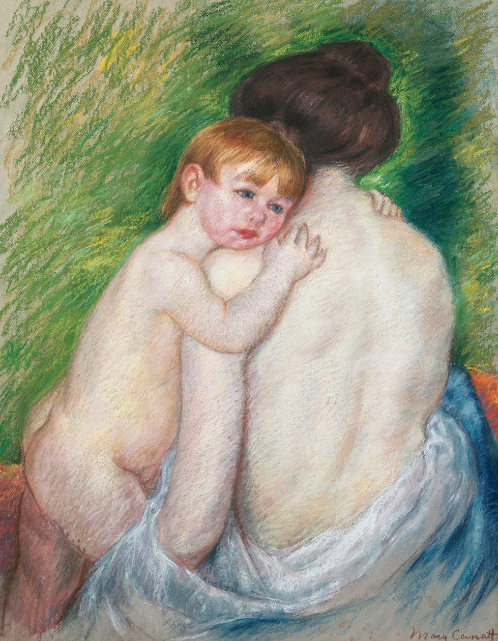 Paljas selkä, 1906 tekijältä Mary Cassatt