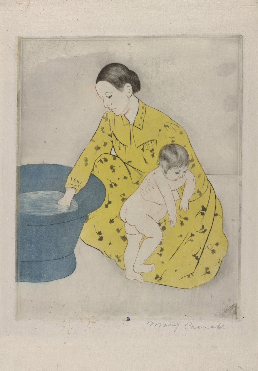 Kylpylä, 1890-91 tekijältä Mary Cassatt