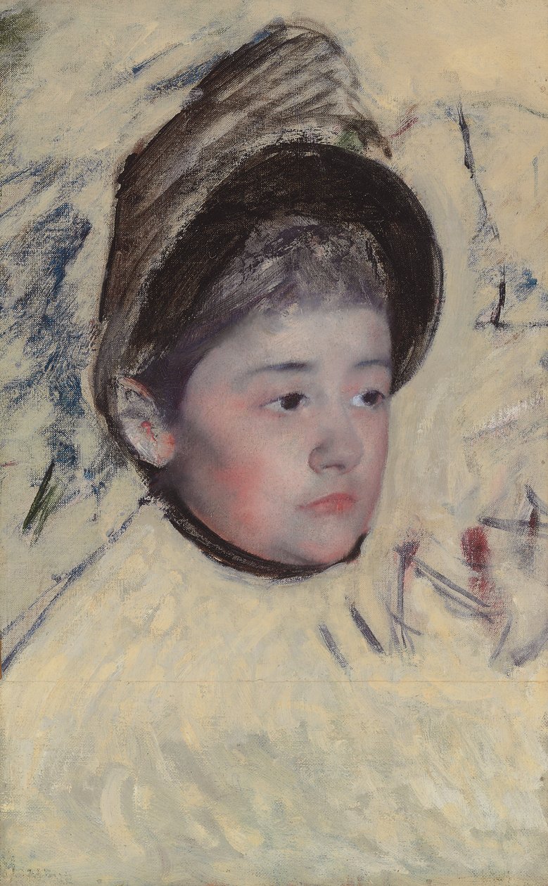 Nainen konepellillä, n. 1889 tekijältä Mary Cassatt