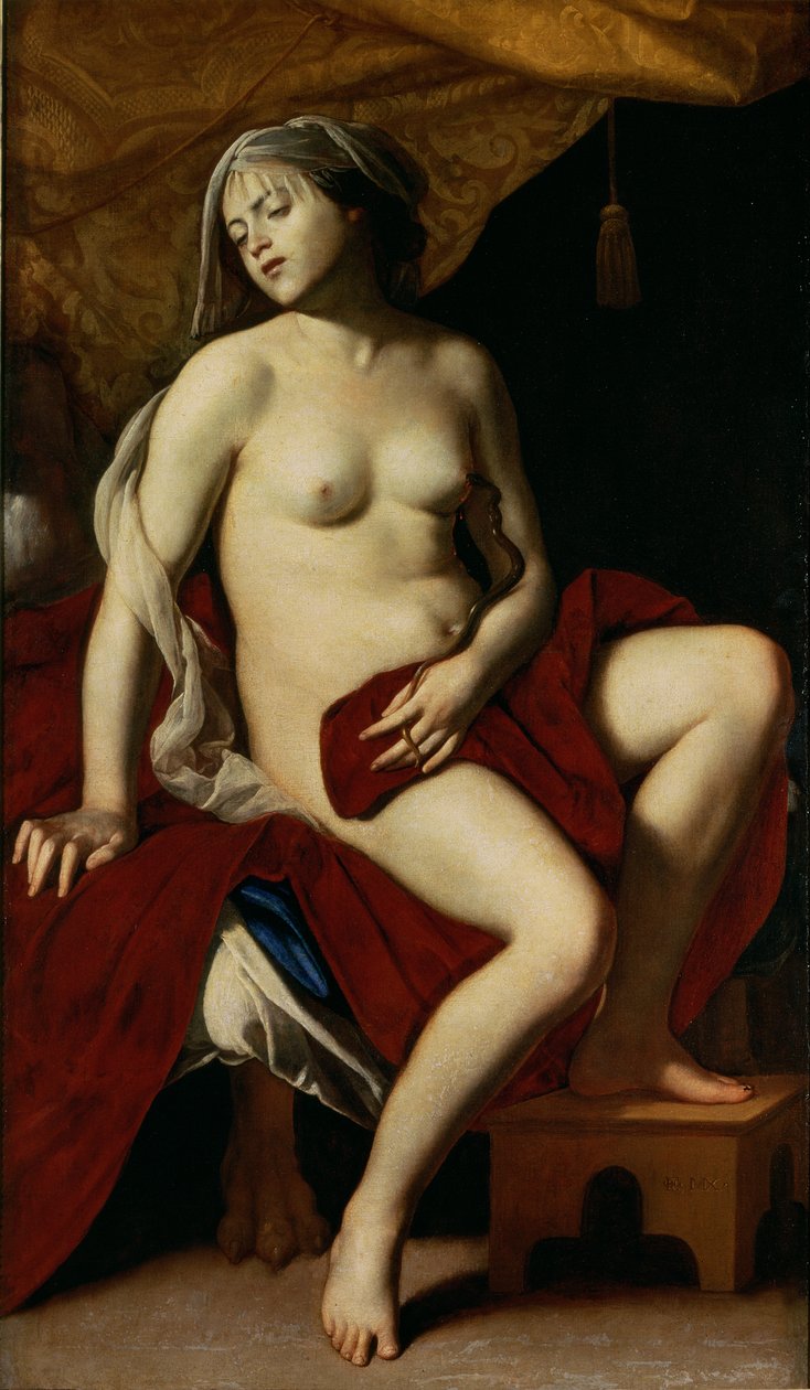 Kleopatra, noin 1640 tekijältä Massimo Stanzione
