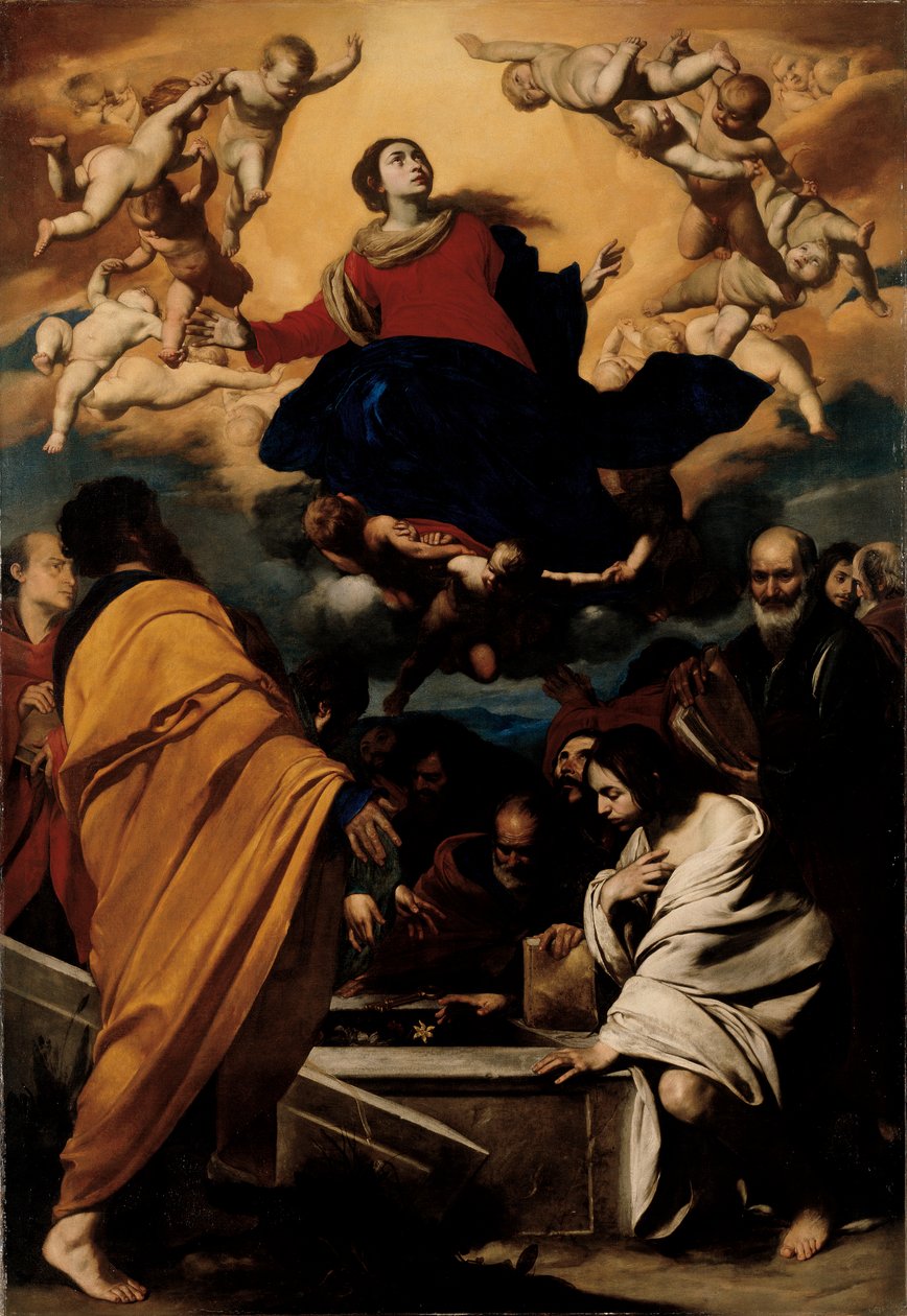 Neitsyt taivaaseenastuminen, n. 1630-1635 tekijältä Massimo Stanzione