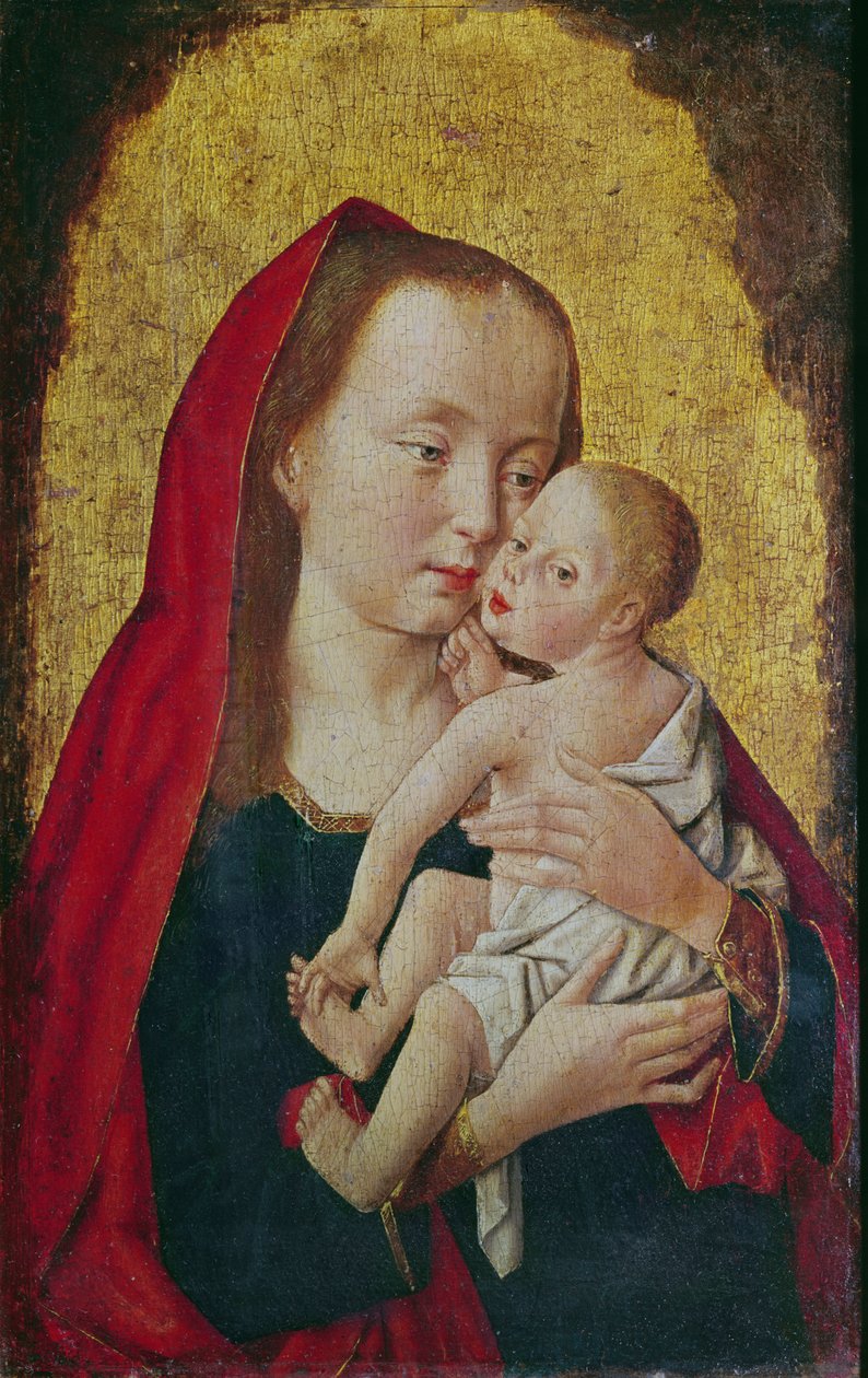 Neitsyt ja lapsi, noin 1500 tekijältä Master of St. Giles