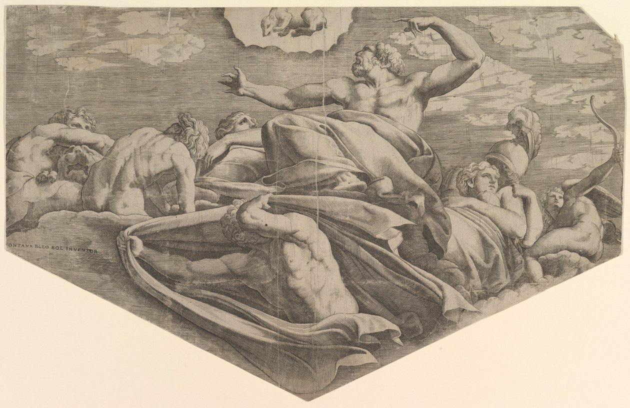 Jupiter ja Callisto, 1540-56. tekijältä Master FG