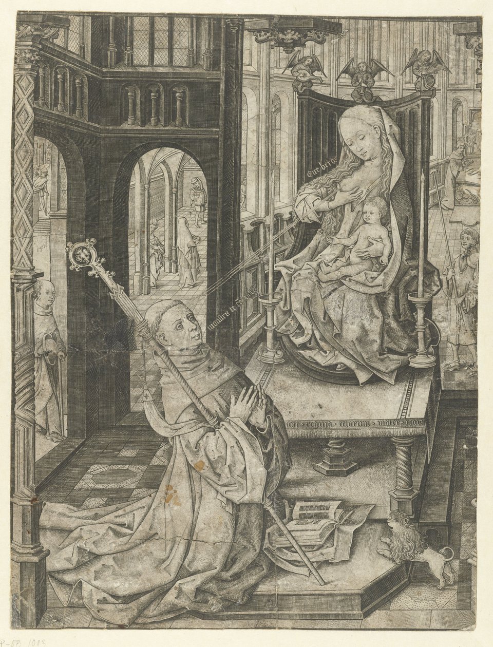 Pyhän Bernardin imetys tekijältä Master I.A.M. of Zwolle