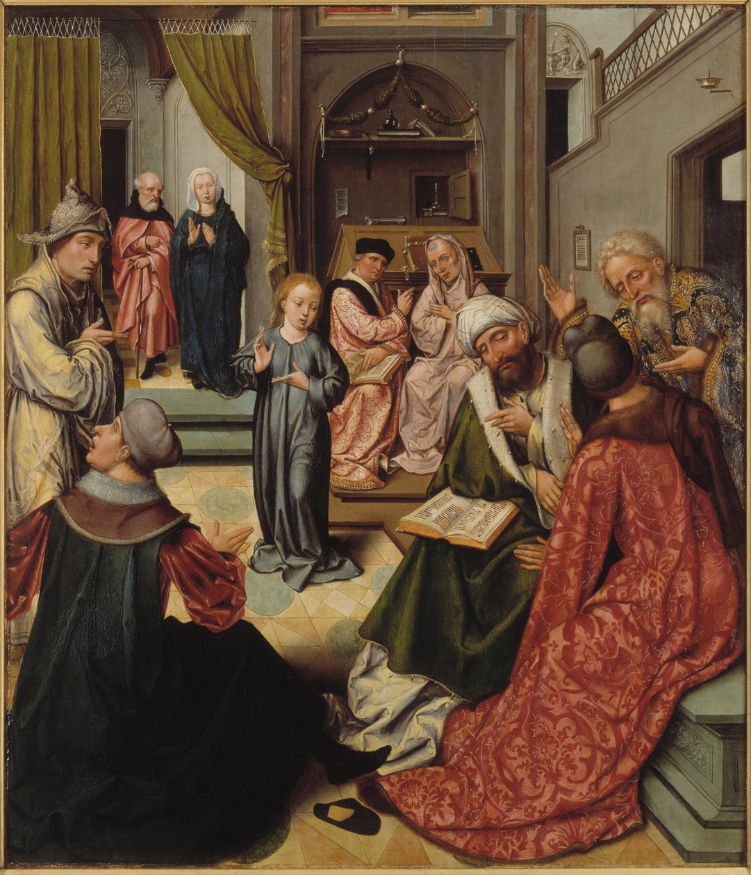 Kristus lääkäreiden joukossa, 1515. tekijältä Master of 1518.