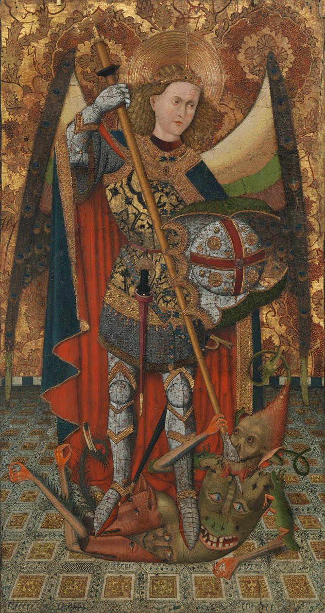 Pyhä Mikael, 1450-1500. tekijältä Master of Belmonte