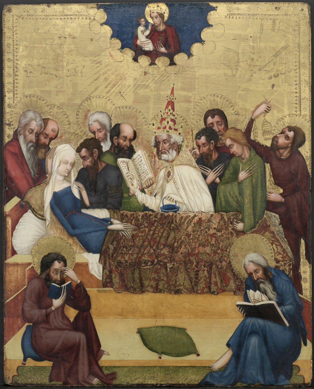 Neitsyen kuolema, n. 1400. tekijältä Master of Heiligenkreuz