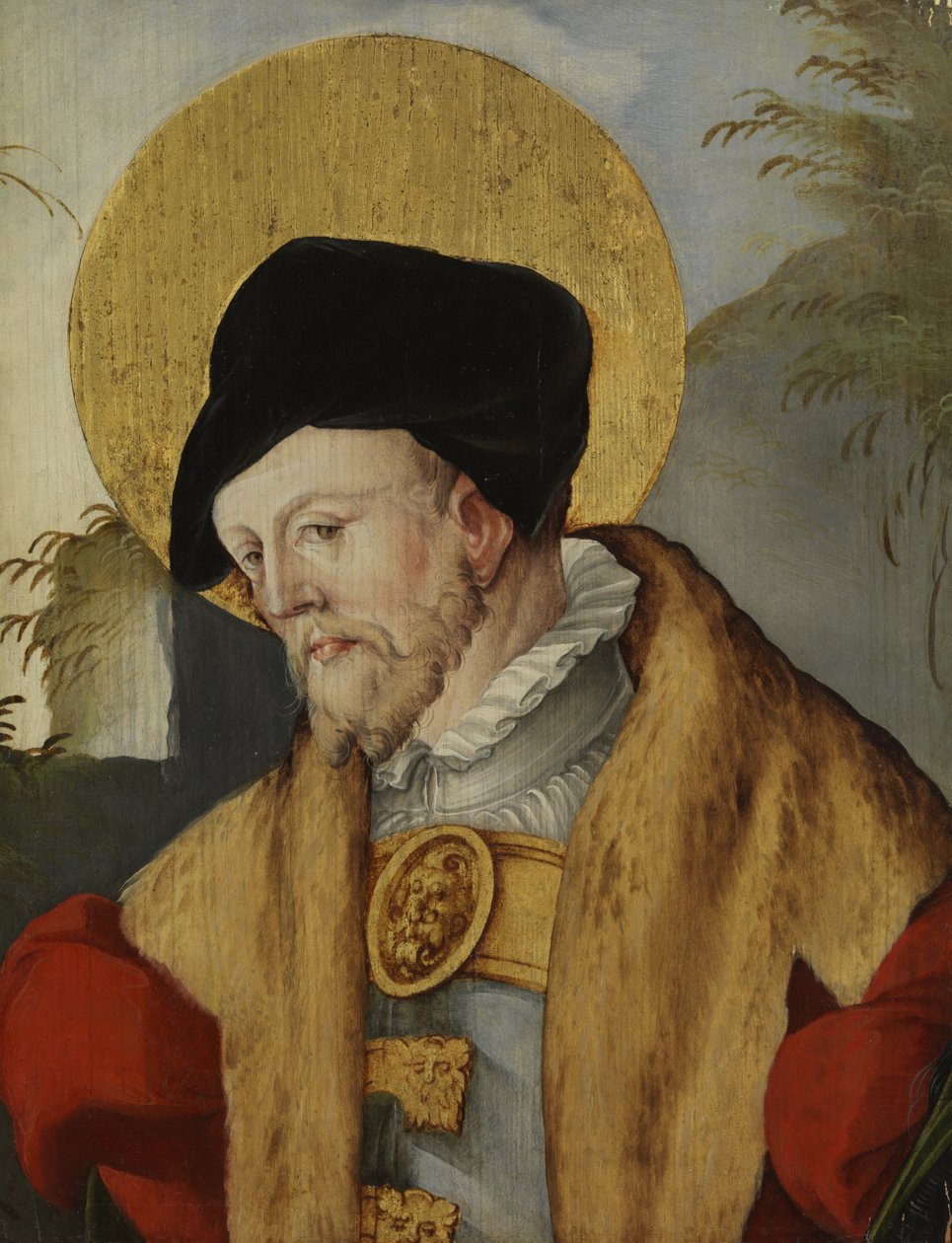 Pyhän rintakuva, 1500-99 tekijältä Master of Messkirch