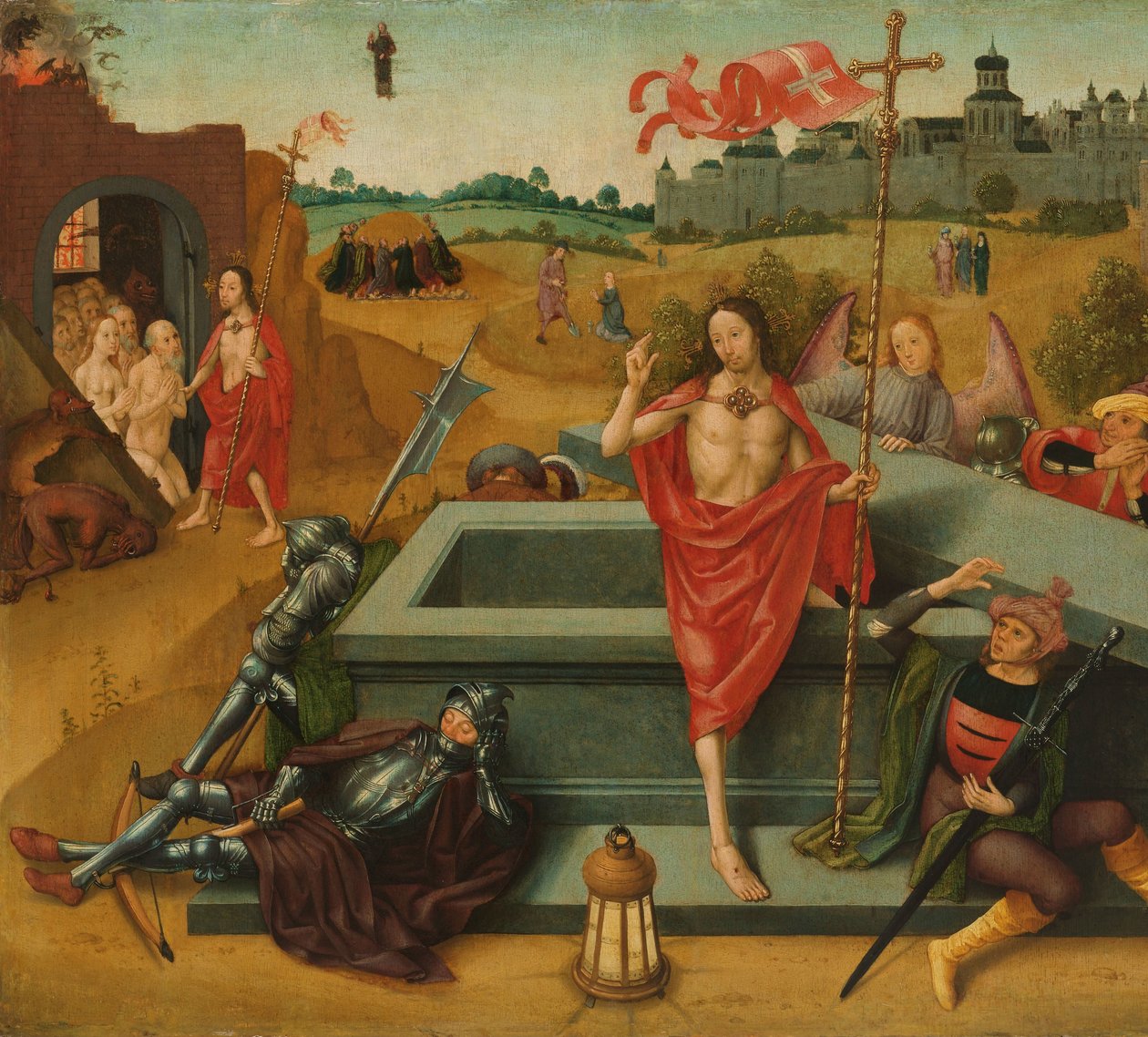 Kristuksen ylösnousemus tekijältä Master of the Amsterdam Death of