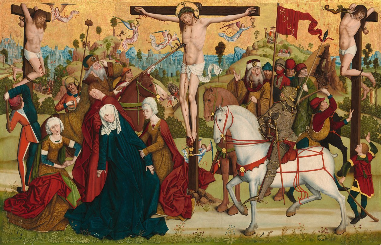 Calvary tekijältä Master of the Death of Saint Nicholas of Münster