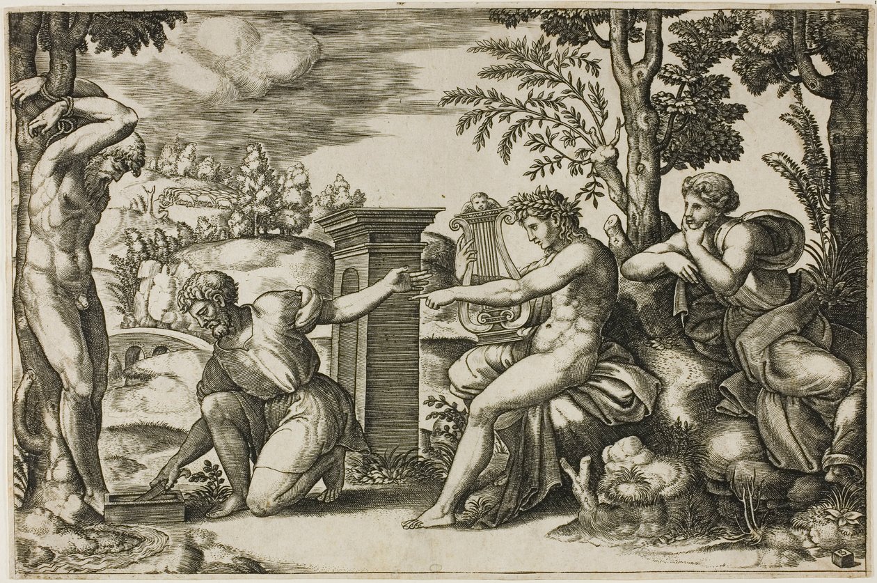 Apollo ja Marsyas tekijältä Master of the Die
