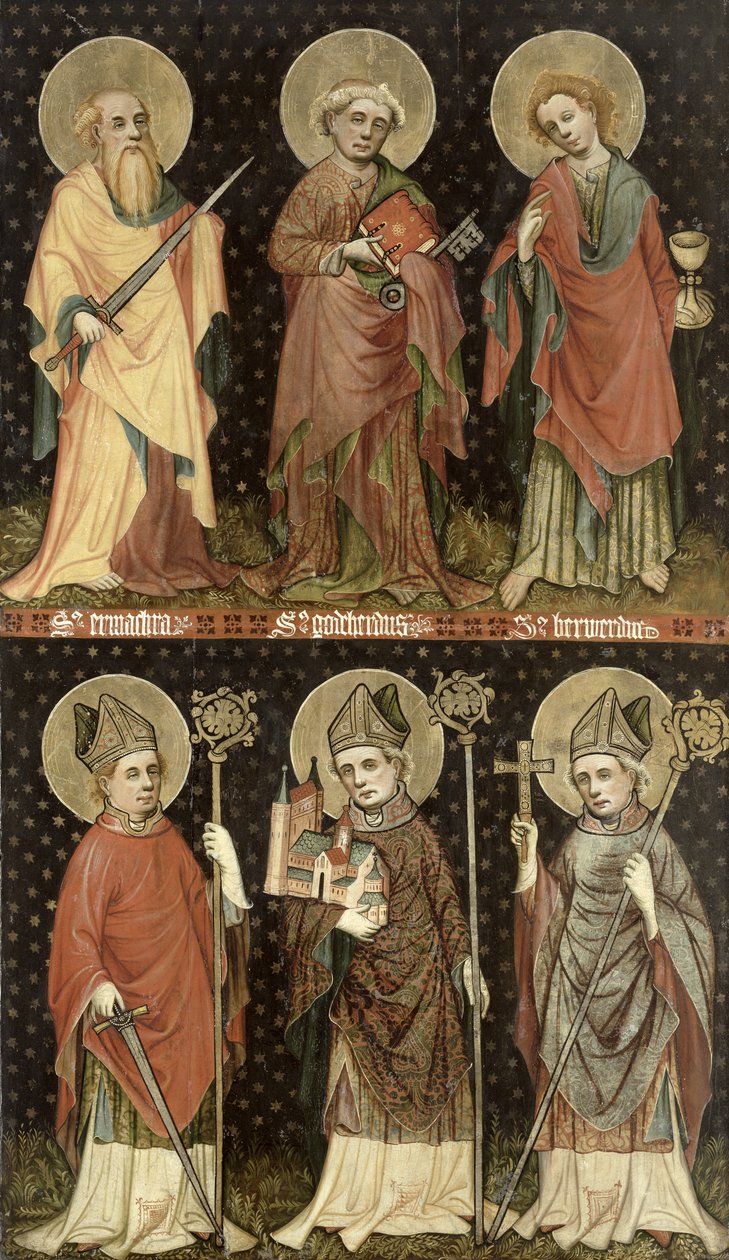 Kuusi pyhimystä tekijältä Master of the Holy Barefoot Altarpiece