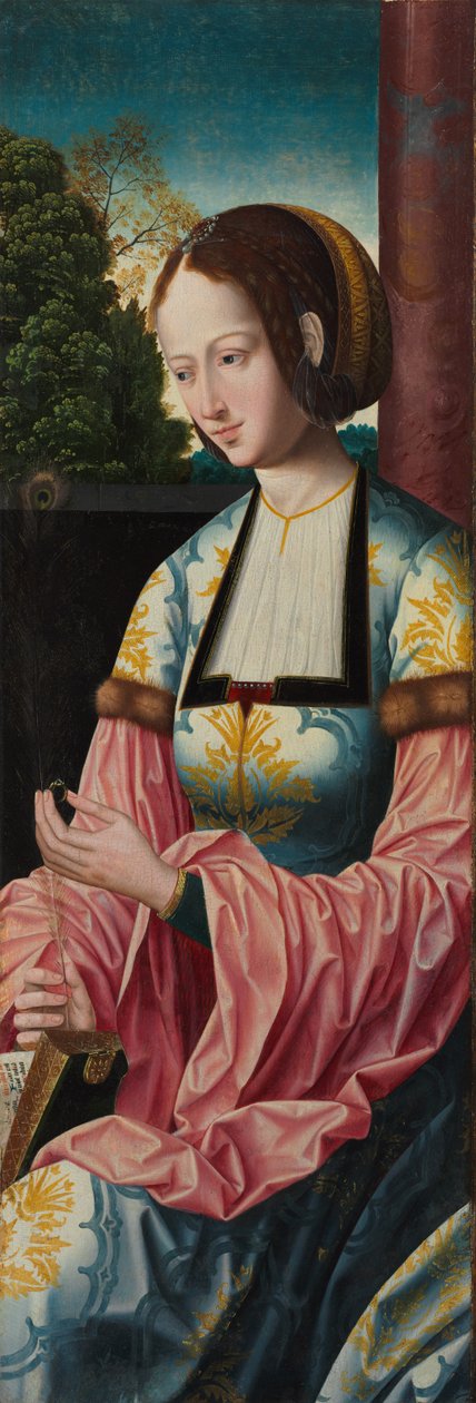 Pyhä Barbara tekijältä Master of the Holy Blood