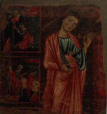 St. James (tempera paneelissa) tekijältä Master of the Magdalen