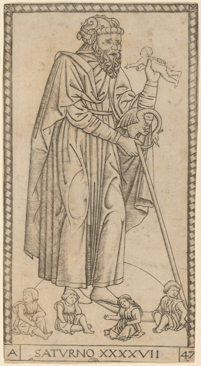 Saturno (Saturnus) tekijältä Master of the S Series Tarocchi