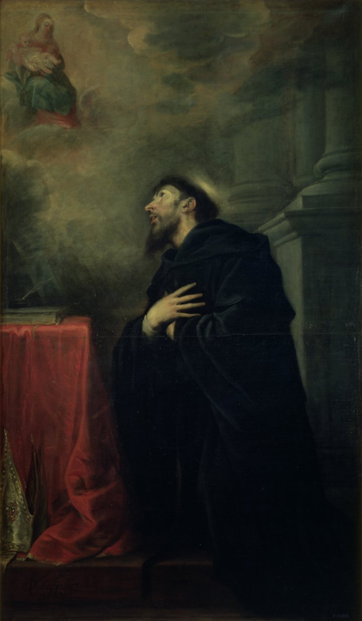 Pyhä Augustinus, 1663 tekijältä Mateo Cerezo