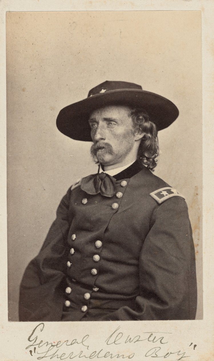 Kenraali George Armstrong Custer,1865 (kuva) tekijältä Mathew Brady
