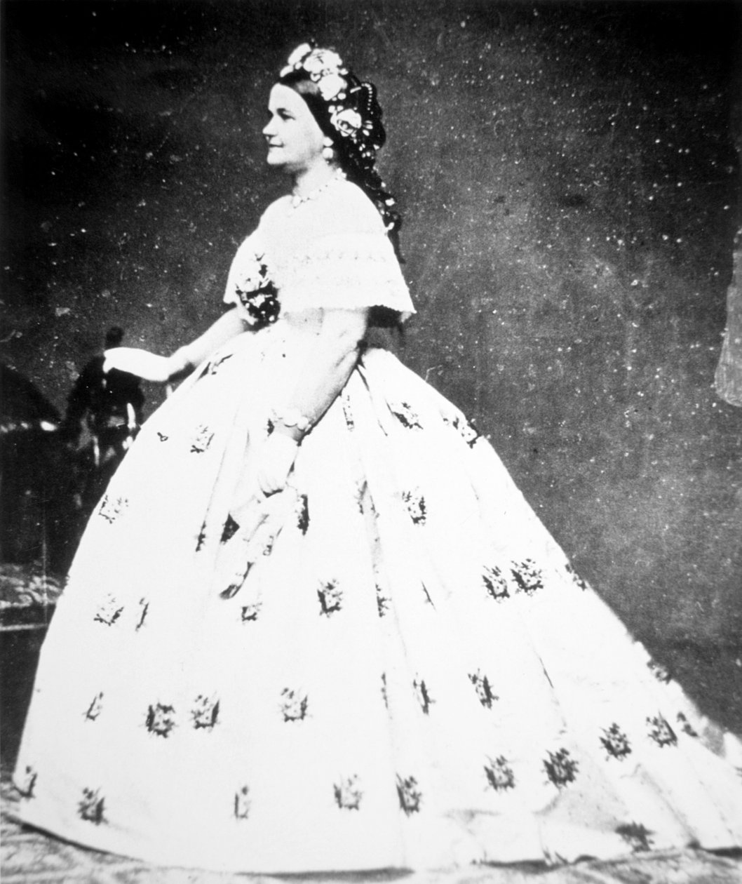 Mary Lincoln (1818-82) 1861 (m/v valokuva) tekijältä Mathew Brady