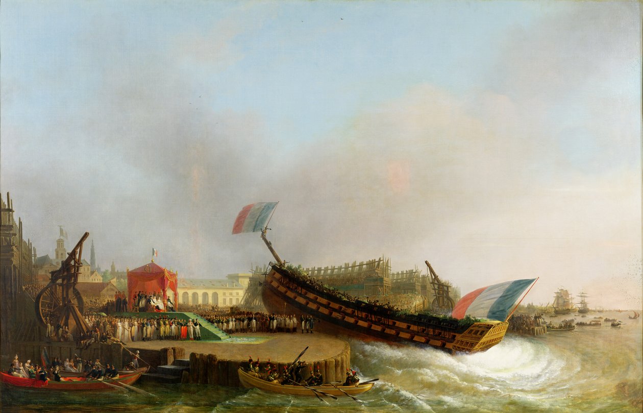Napoleon (1769-1821) ja Marie-Louise (1791-1847) "The Friedlandin" julkaisussa Antwerpenissä 2. toukokuuta 1810 tekijältä Mathieu Ignace van Bree