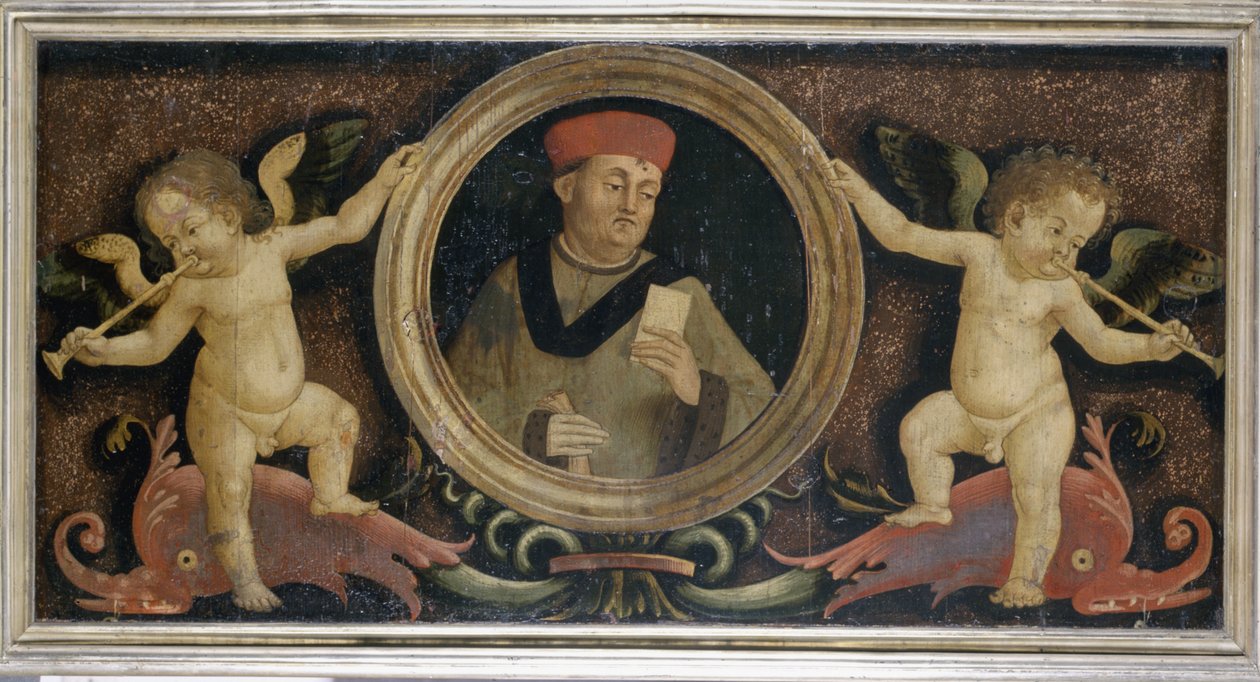 Miesmuotokuva putilla, n. 1510-15 (tempera männyllä) tekijältä Matteo di Giuliano di Lorenzo Balducci