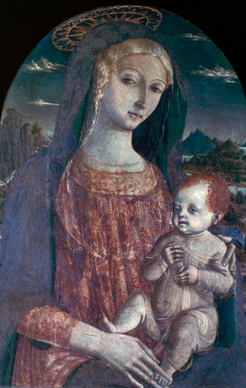 Madonna ja lapsi, c1450-1495 tekijältä Matteo di Giovanni