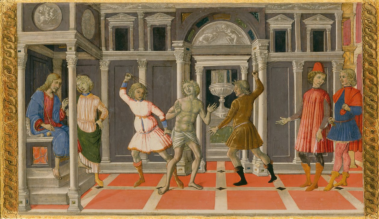 Pyhän Hieromuksen unelma, 1476. tekijältä Matteo di Giovanni