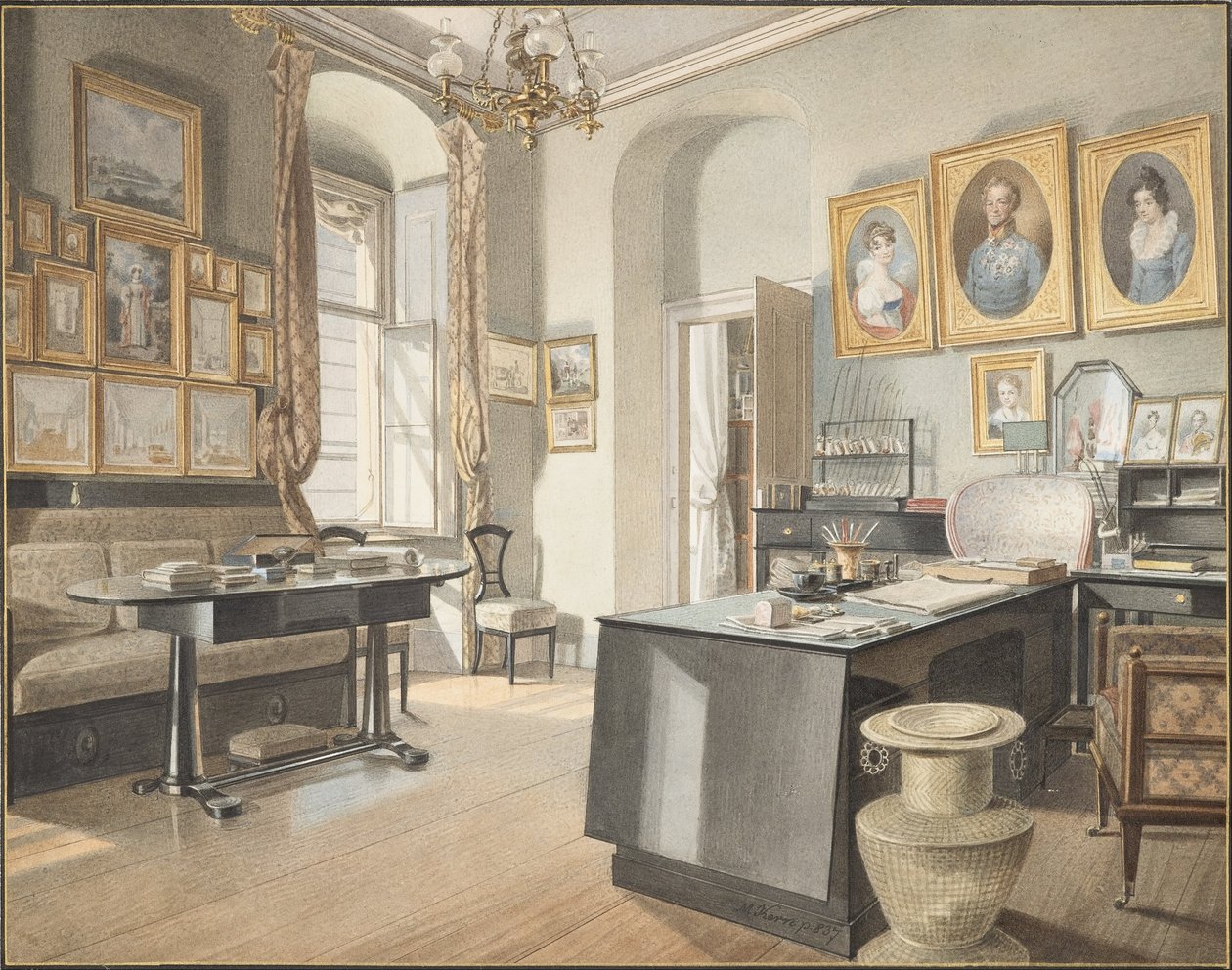 A Study Interior at St.Polten tekijältä Matthäus Kern